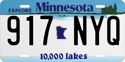 MN license plate 917NYQ