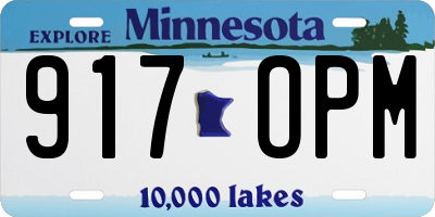 MN license plate 917OPM