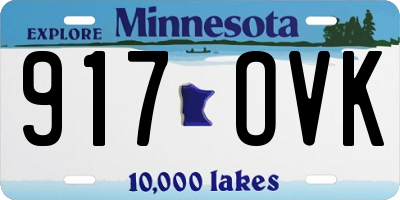 MN license plate 917OVK