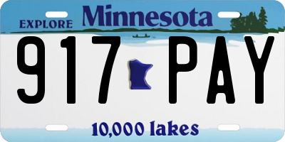 MN license plate 917PAY