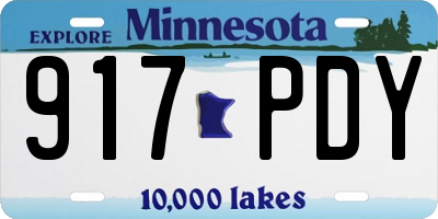 MN license plate 917PDY