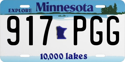 MN license plate 917PGG