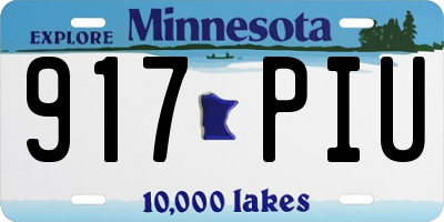 MN license plate 917PIU