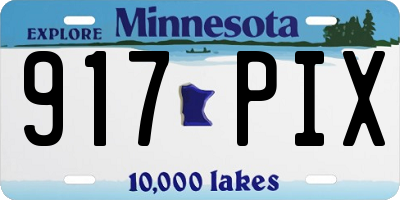 MN license plate 917PIX