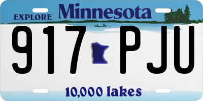 MN license plate 917PJU