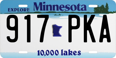 MN license plate 917PKA