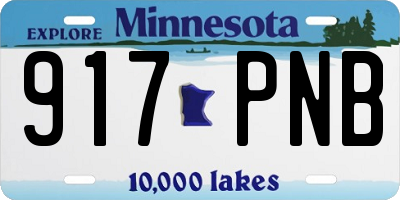 MN license plate 917PNB