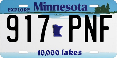 MN license plate 917PNF