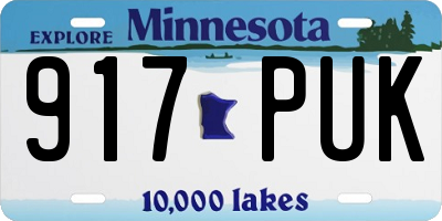 MN license plate 917PUK
