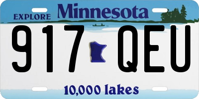 MN license plate 917QEU