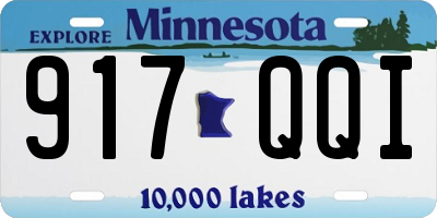 MN license plate 917QQI