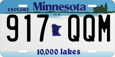 MN license plate 917QQM
