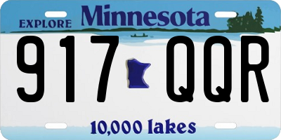 MN license plate 917QQR