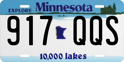 MN license plate 917QQS