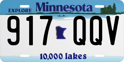 MN license plate 917QQV