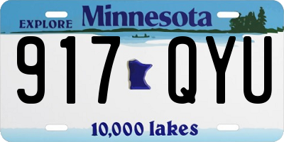 MN license plate 917QYU