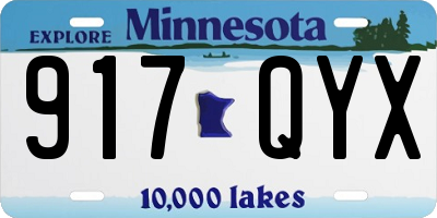 MN license plate 917QYX