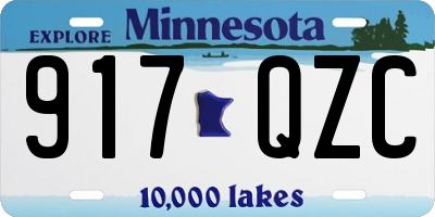 MN license plate 917QZC