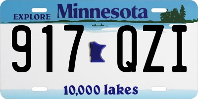 MN license plate 917QZI