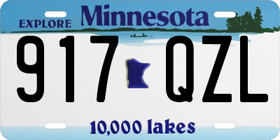 MN license plate 917QZL