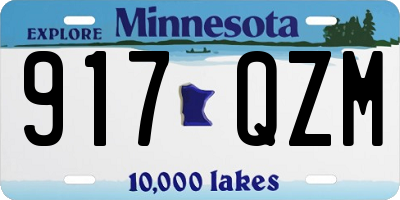 MN license plate 917QZM