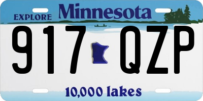 MN license plate 917QZP