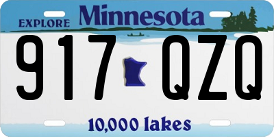MN license plate 917QZQ