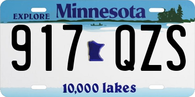 MN license plate 917QZS