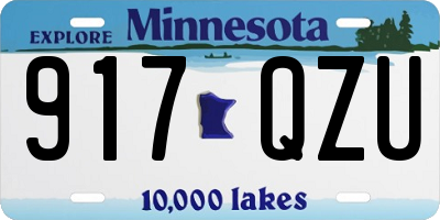 MN license plate 917QZU