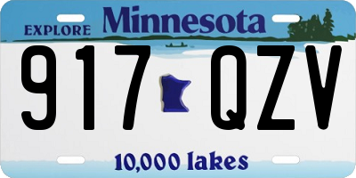 MN license plate 917QZV