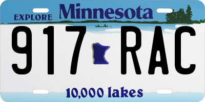 MN license plate 917RAC