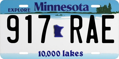 MN license plate 917RAE