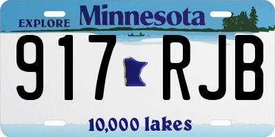MN license plate 917RJB