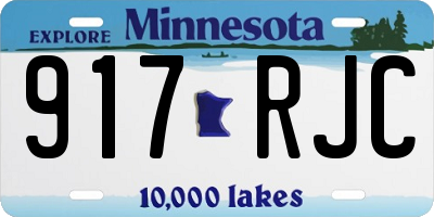 MN license plate 917RJC