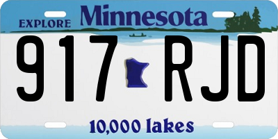 MN license plate 917RJD