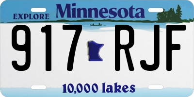 MN license plate 917RJF