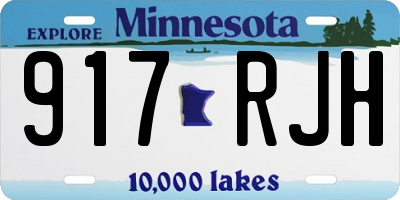 MN license plate 917RJH