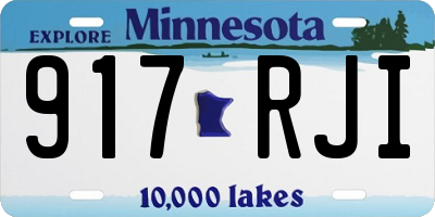 MN license plate 917RJI
