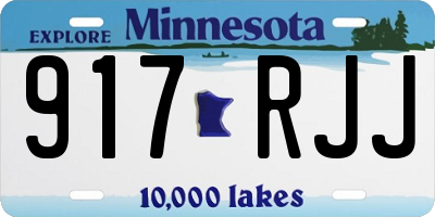 MN license plate 917RJJ