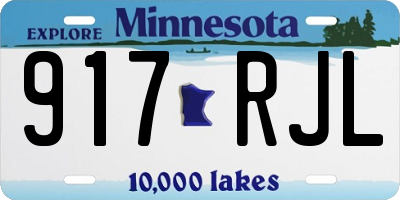 MN license plate 917RJL