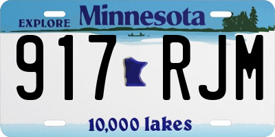 MN license plate 917RJM
