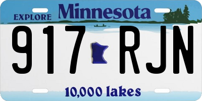 MN license plate 917RJN