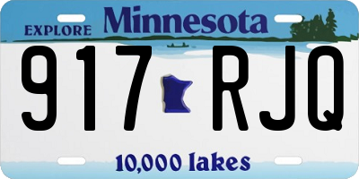 MN license plate 917RJQ