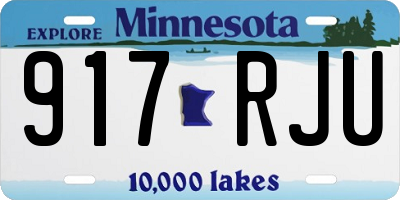 MN license plate 917RJU
