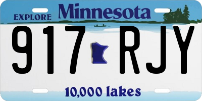 MN license plate 917RJY