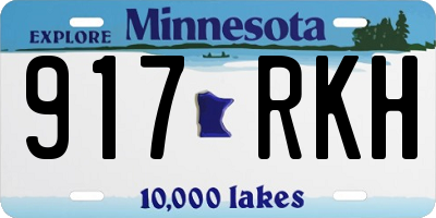MN license plate 917RKH