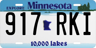MN license plate 917RKI