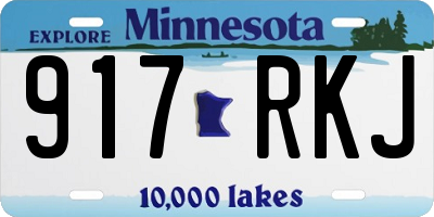 MN license plate 917RKJ
