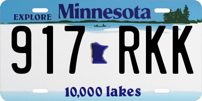 MN license plate 917RKK