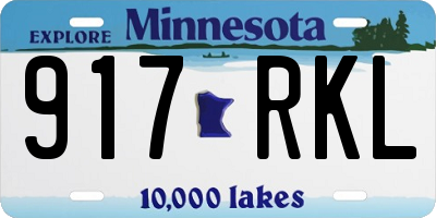 MN license plate 917RKL